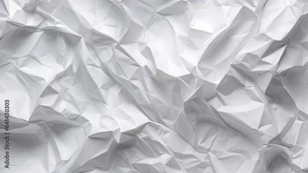 White paper with crumpled effect White paper with crumpled effect