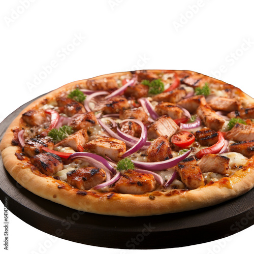 pizza isolated on white Classic, Slices, Wood-fired, Crispy, Pepper flakes, Family-sized, Dough, Takeout, Delicious, Piping hot, Foodie favorite, Satisfying, Flavorful
