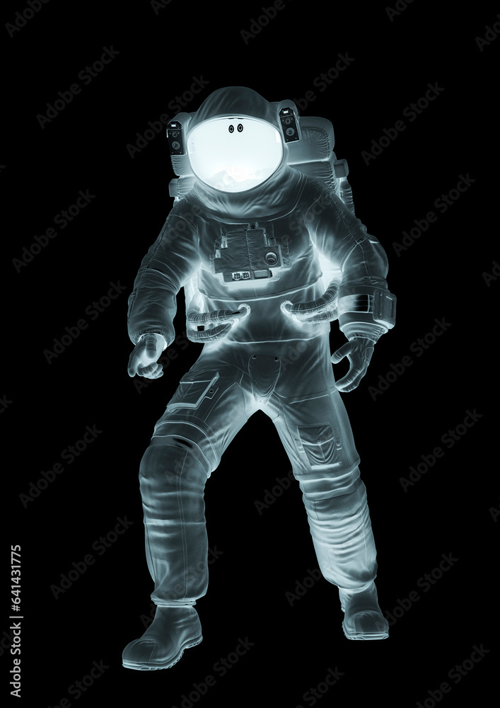 Fototapeta premium astronaut is discovering