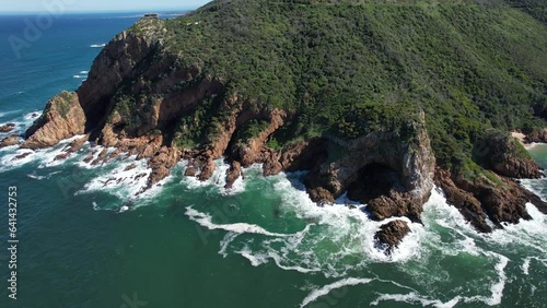 Aerial view of Knysna Heads in Knysna, Garden Route, South Africa
