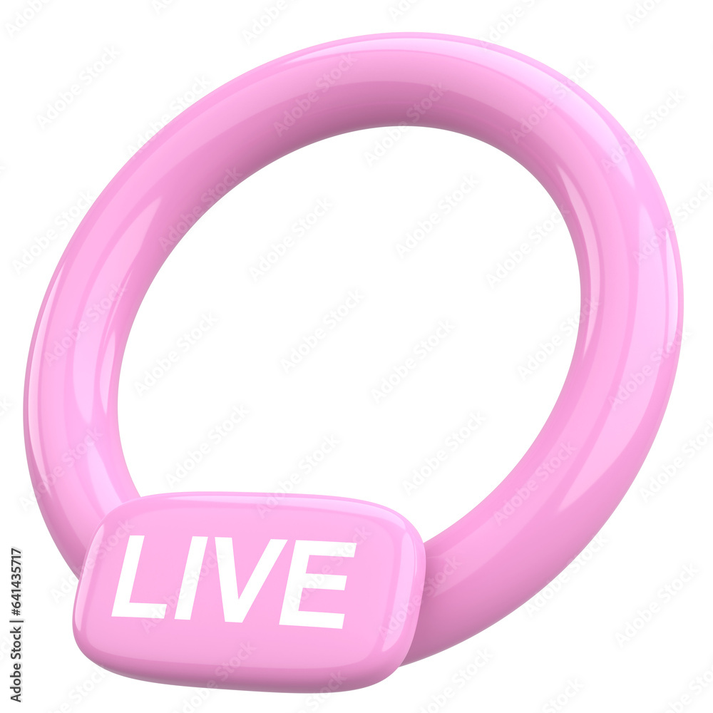 Live streaming frame. 3D illustration. Live streaming frame. 3D illustration.