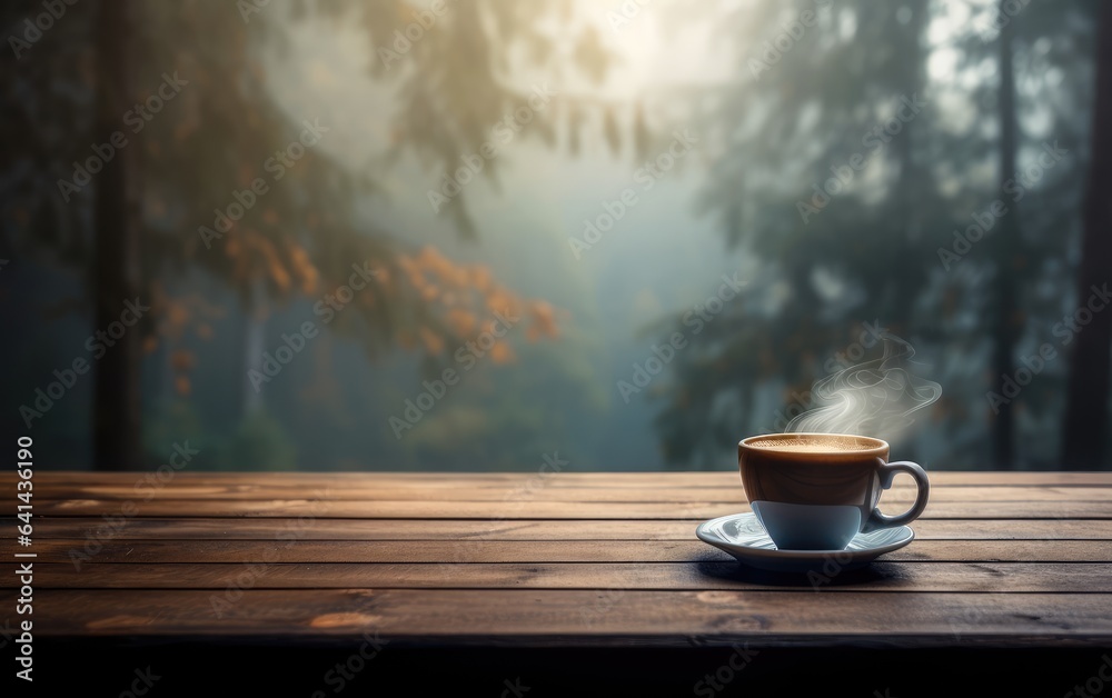 Autumn nature view, warm mug of coffee. autumn weather. warming hot drink. Autumn nature view, warm mug of coffee. autumn weather. warming hot drink.