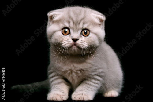 Scottish Fold cat. A beautiful image of a little cat