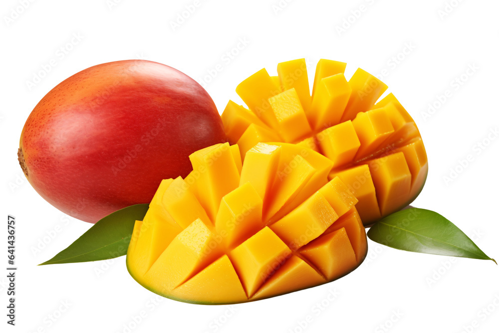 mango with leaves isolated on a white background, png mango with leaves isolated on a white background, png