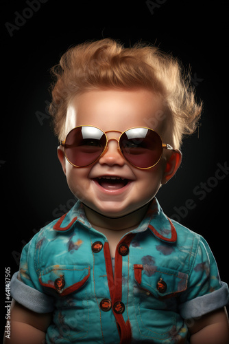 Funny baby on a vacation we...