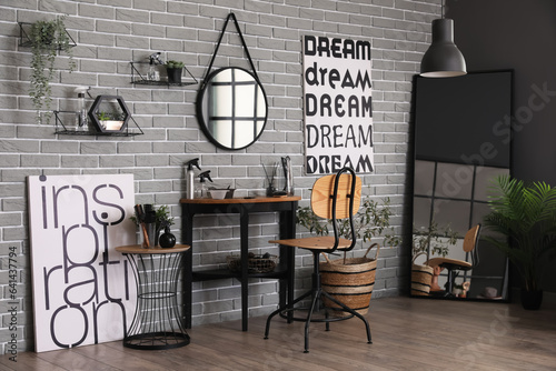 Interior of modern beauty s...