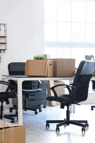 Interior of light office wi...