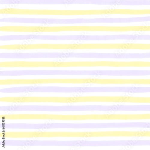 Yellow Purple Stripe Hand Drawn Background © Keikoya