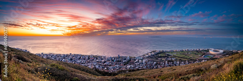 Signal Hill sunset viewpoint over Cape Town in Western Cape  South Africa
