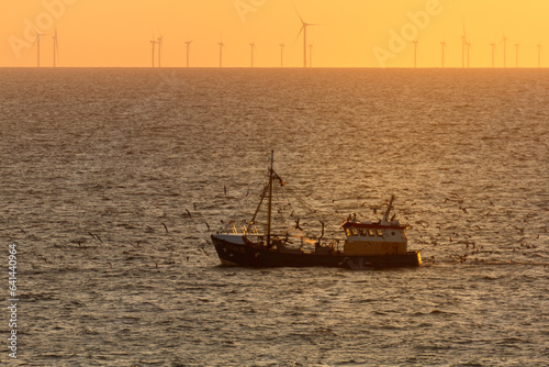 Fishing boat at the sea