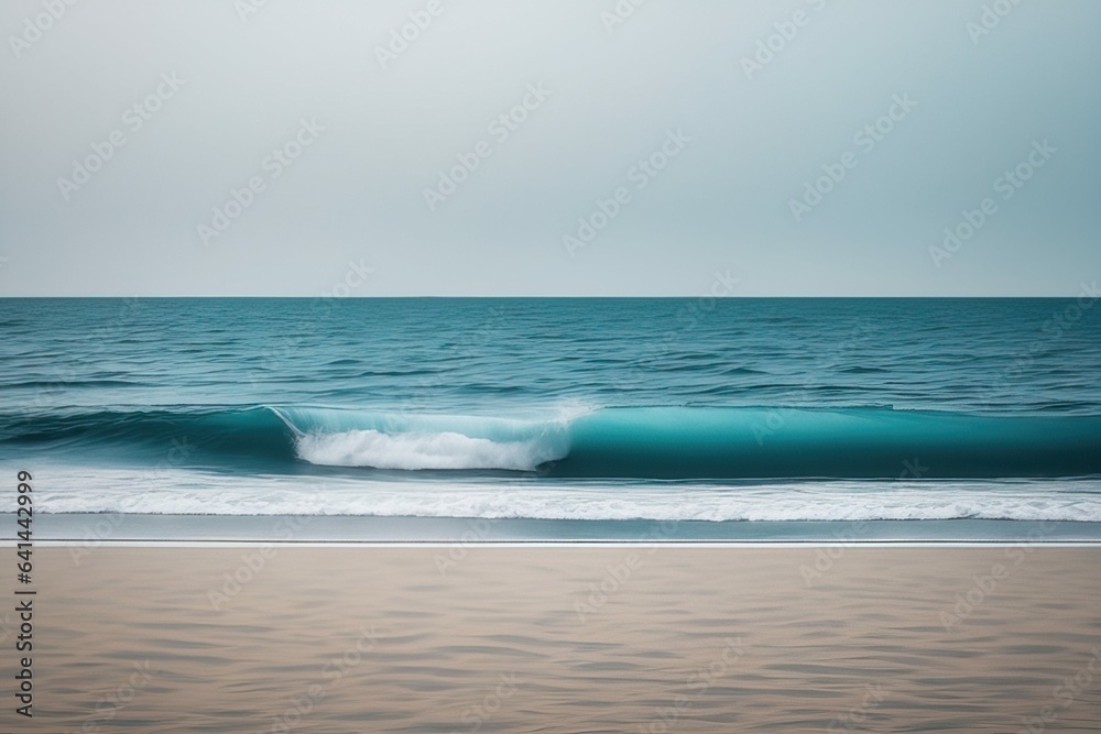 beautiful view of the seabeautiful view of the seasea wave and blue sky on the beach