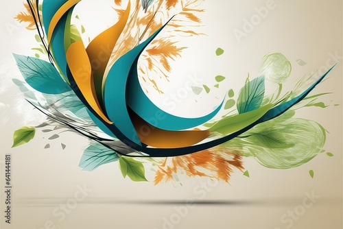 abstract flower design, vector illustration eps 1 0 graphicabstract flower design, vector illustrati photo