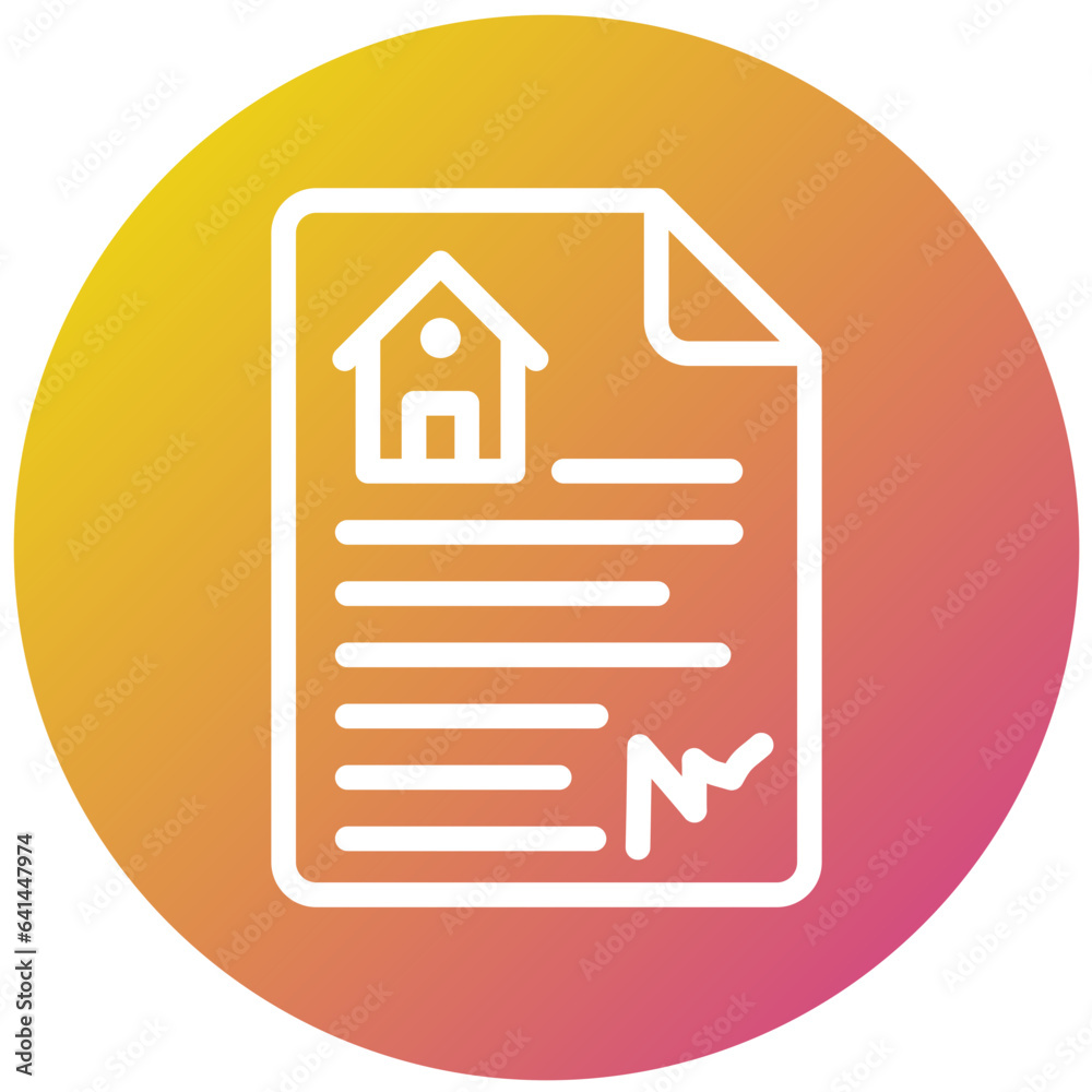 House document Vector Icon Design Illustration House document Vector Icon Design Illustration