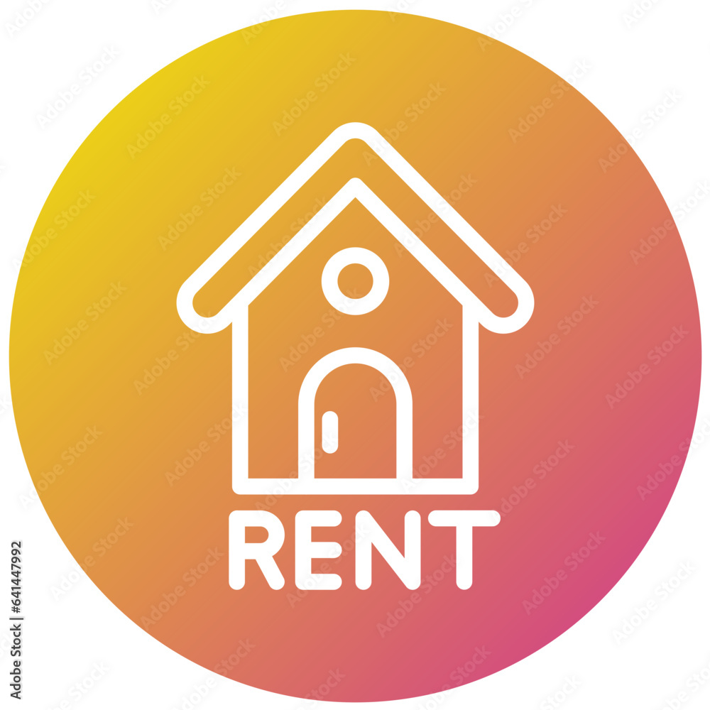 Rent Vector Icon Design Illustration Rent Vector Icon Design Illustration