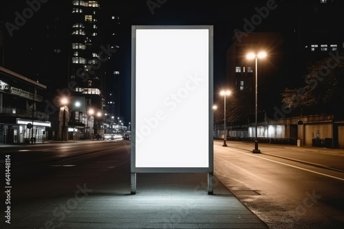 Vertical small city billboard advertising city format