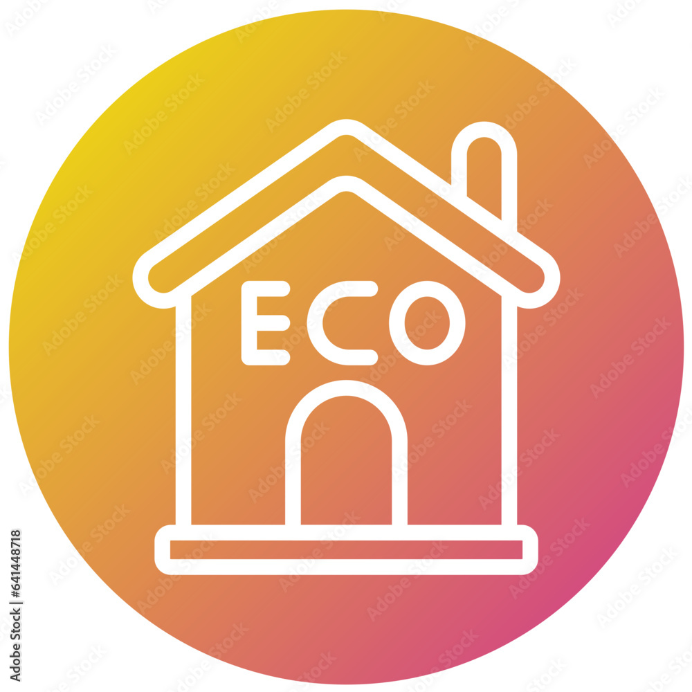 Eco house Vector Icon Design Illustration Eco house Vector Icon Design Illustration