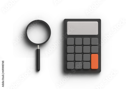 Financial statement, preparation of reports. Concept of financial report, digital accounting, audit and financial research, accounting report. 3D Vector illustration.