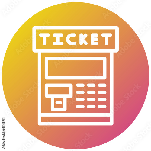 Ticket machine Vector Icon Design Illustration