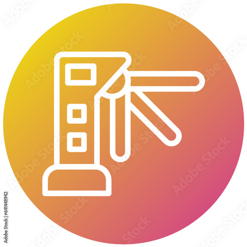 Turnstiles Vector Icon Design Illustration