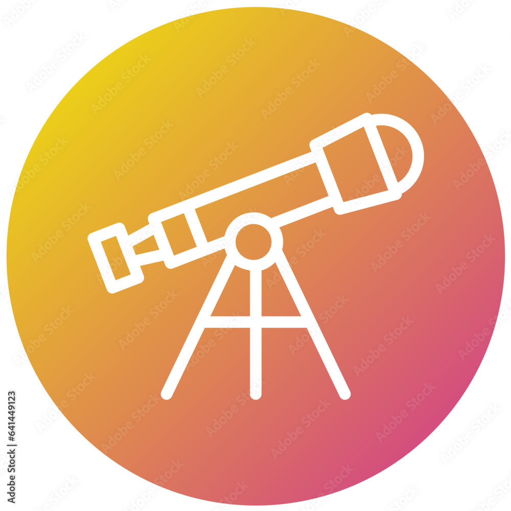 Telescope Vector Icon Design Illustration Telescope Vector Icon Design Illustration