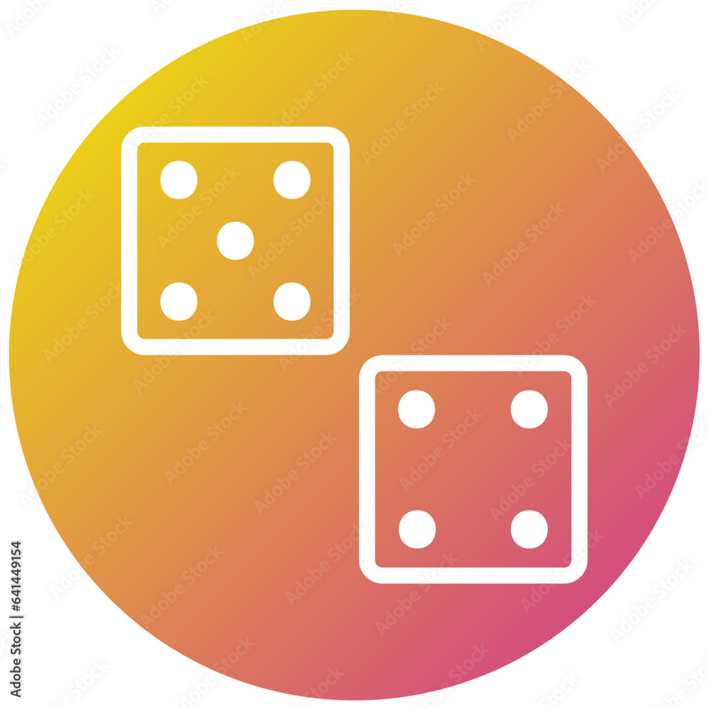 Dices Vector Icon Design Illustration Dices Vector Icon Design Illustration