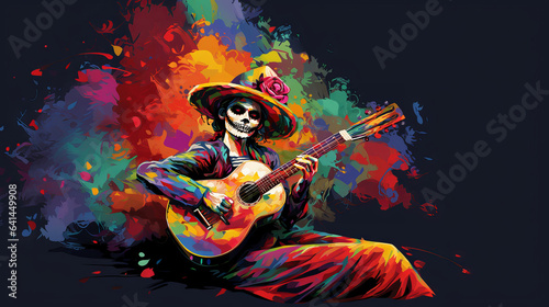 Day of the dead musician