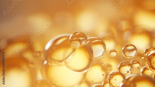 Shiny golden fuel bubbles wallpaper