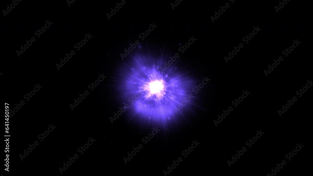 Plasma ball sucking in energy and spitting out particles, 4k 24p with alpha channel for transparency