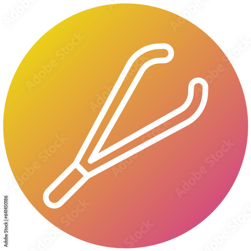Tweezers Vector Icon Design Illustration