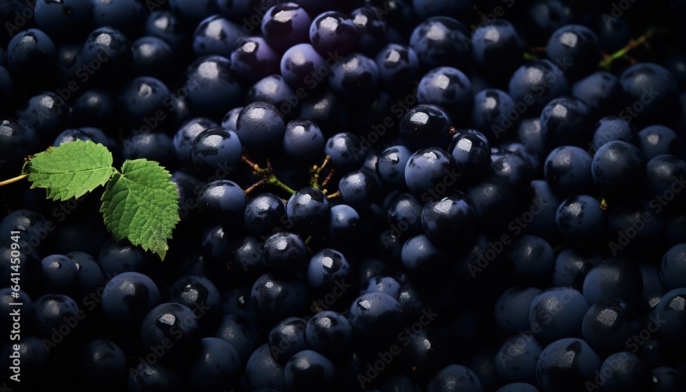 Black grapes background Black grapes background
