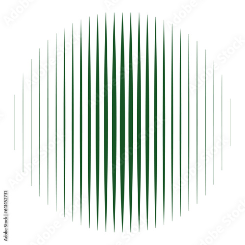 Circle with lines  green lines  abstract  geometric