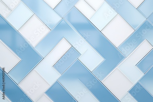 White or Blue ceramic wall and floor tiles abstract background © Celina