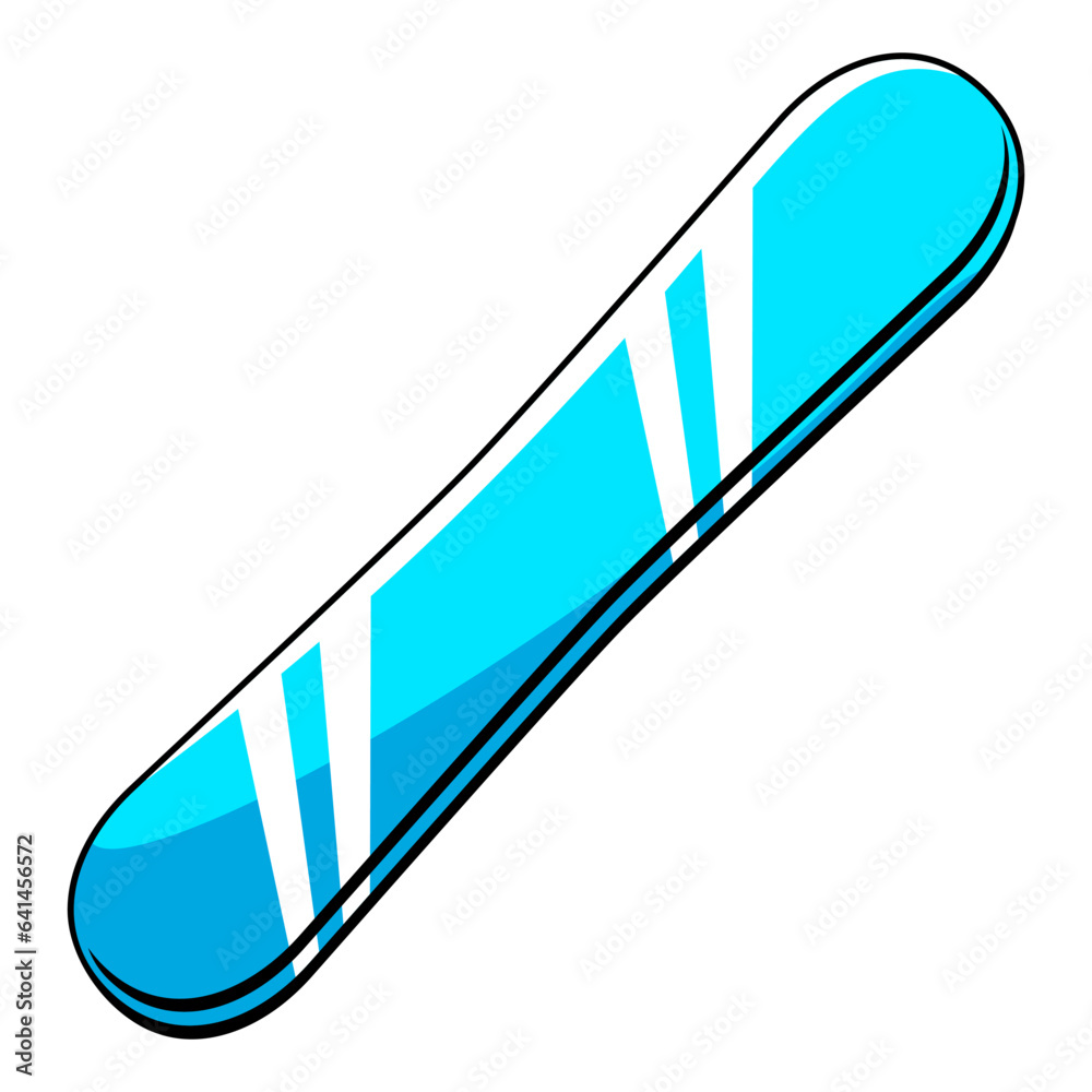 Snowboard illustration. Winter sport item or symbol. Snowboard illustration. Winter sport item or symbol.
