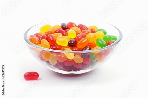Bowl jelly beans snack. Generate Ai