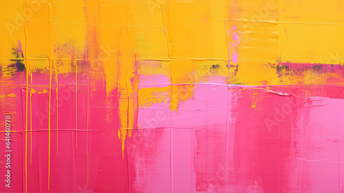 Paintbrush Stroke Background in Pink & Gold Created with Generative AI Technology