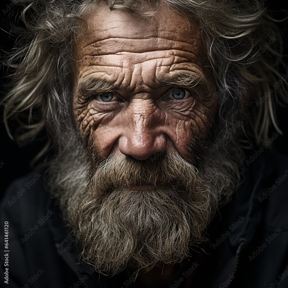 close up portrait of an older man close up portrait of an older man