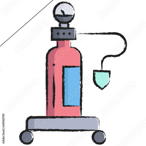 Hand drawn Oxygen icon