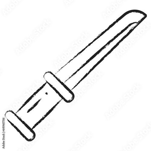 Hand drawn Knife icon