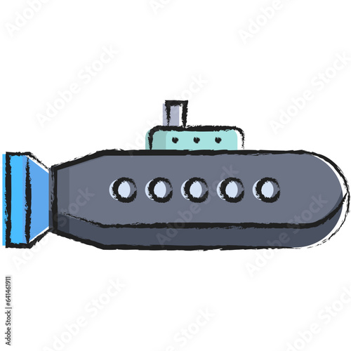 Hand drawn Submarine icon