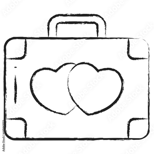 Hand drawn Briefcase icon