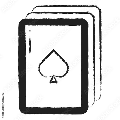 Hand drawn card icon