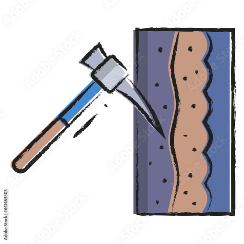 Hand drawn Mining icon