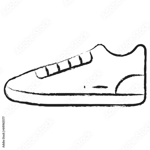 Hand drawn Sneaker shoe icon