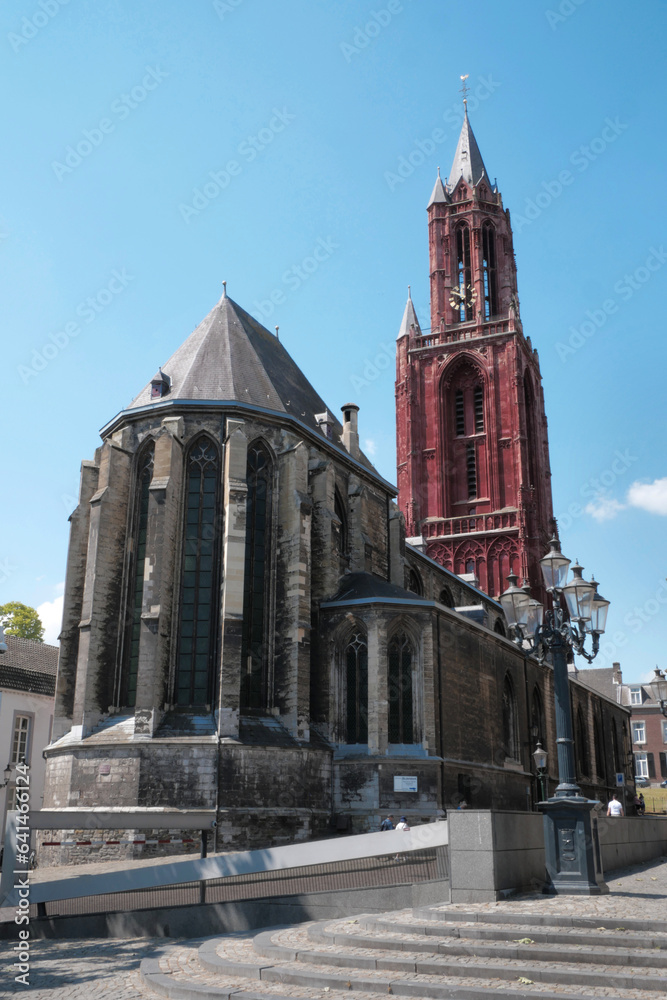 Saint John Church (Sint Janskerk) next to the Basilica of Saint Servatius in the city center of Maastricht, Limburg, Netherlands