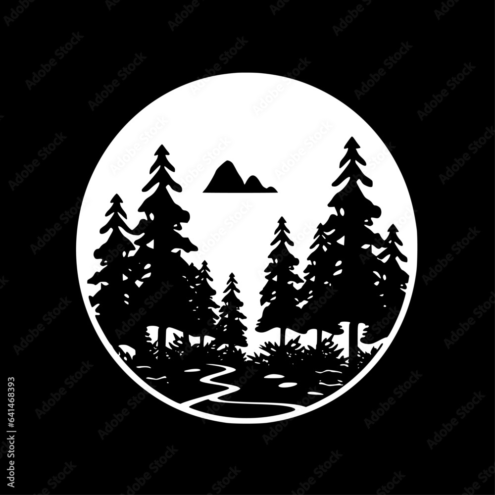 Obraz premium Forest - High Quality Vector Logo - Vector illustration ideal for T-shirt graphic