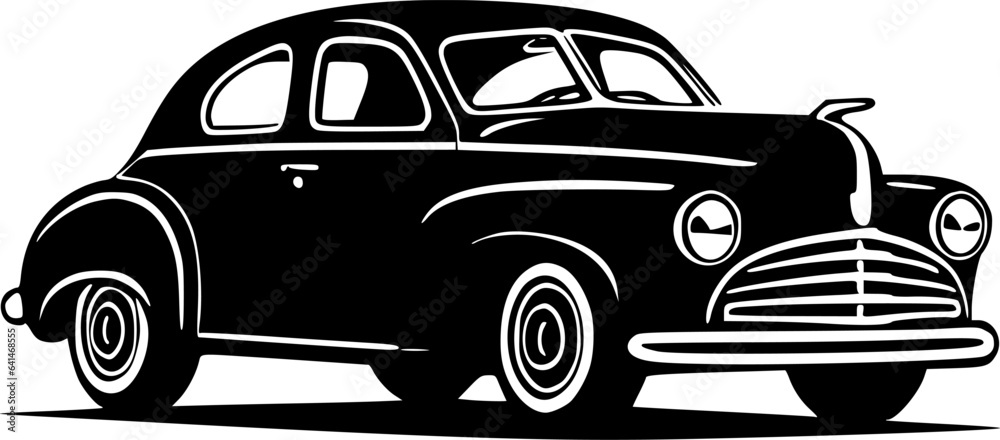 Car | Minimalist and Simple Silhouette - Vector illustration