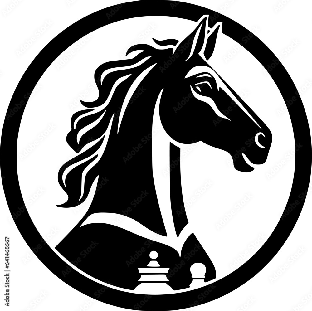 Fototapeta premium Chess - Minimalist and Flat Logo - Vector illustration