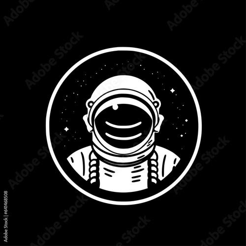Astronaut - Minimalist and Flat Logo - Vector illustration