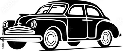 Car - Minimalist and Flat Logo - Vector illustration