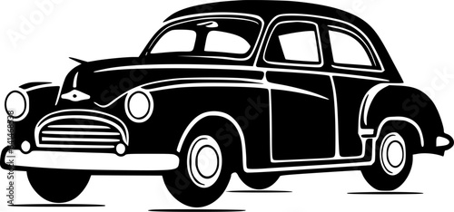 Car | Minimalist and Simple Silhouette - Vector illustration